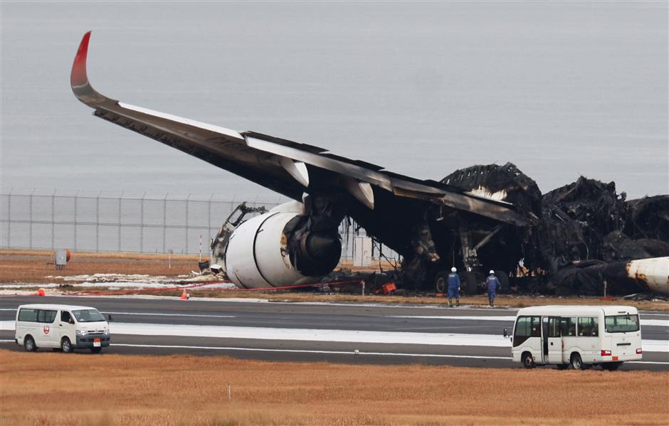 Japan Airlines counts losses from plane destroyed in runway collision