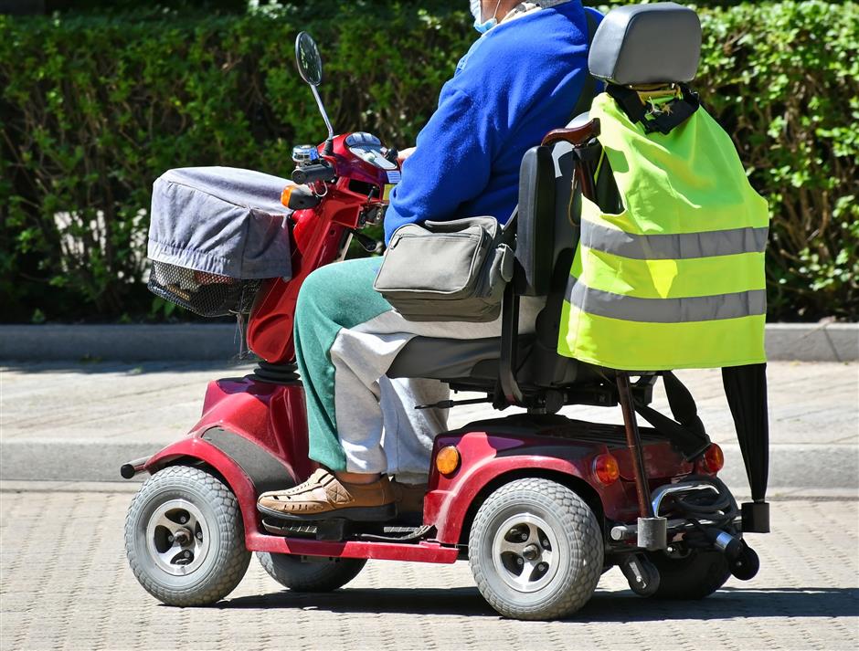 Unhappy grandpas bid sad farewell to a favorite form of getting around