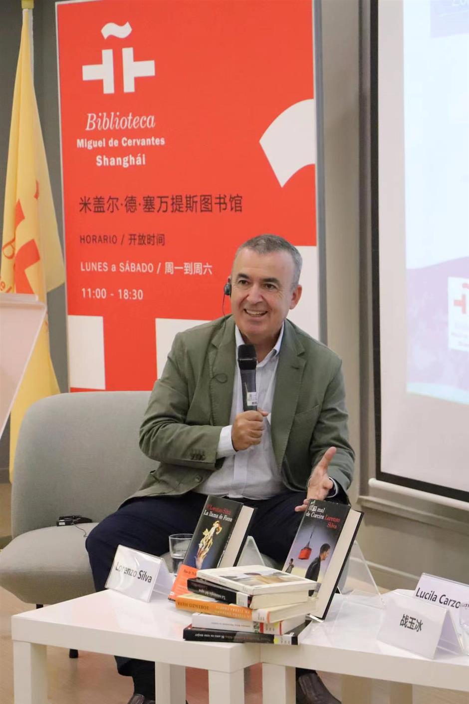 Award-winning Spanish author opens book on his writings